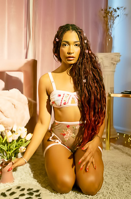 Addis Fouche Very Sexy Babe Strips Her Lingerie