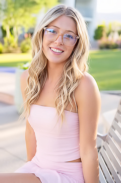Gorgeous Blond Teen Lilly Rubbing Pussy